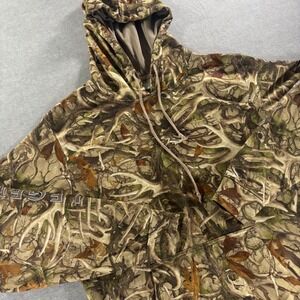 Legendary Whitetails Mens Camo Hoodie Antler Camouflage Fleece Pullover Medium